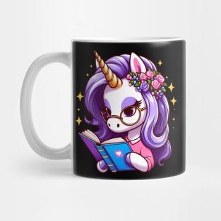 Unicorn Reading Read Reading Librarian Book Mug